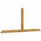 Ekena Millwork Portland Rough Sawn Timber Gable Bracket, Western Red Cedar, 96"W x 40"H x 2"D x 4"F, 10/12 Pitch GBW096X40X0204POR00RWR - alternate 2
